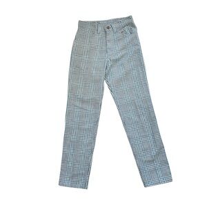 Vintage 70s Levi’s Plaid Straight Leg Pants Stra-Press XXS